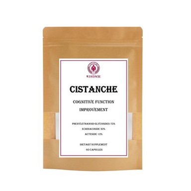 Cistanche maisto papildas pažinimo funkcijas gerinantis feniletanoidas glikozidai 75 procentai echinakozidas 30 procentai akteozidas 12 procentų
